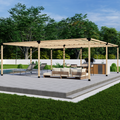 DIY Pergola Bracket Kit for a Freestanding Pergola With Slatted Roof - Any Size Up to 24' x 24'