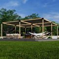 DIY Pergola Kit for a Freestanding Pergola With Canopies - Any Size Up to 24' x 24'