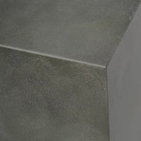 Wellington 33 In. X 24 In. Square Concrete Propane Outdoor Patio Fire Pit in Dark Grey